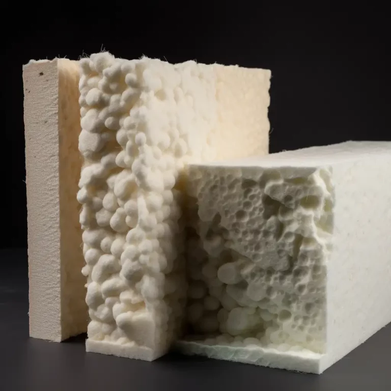 what is spray foam? Picture here - Open cell foam and Closed cell foam beside each other
